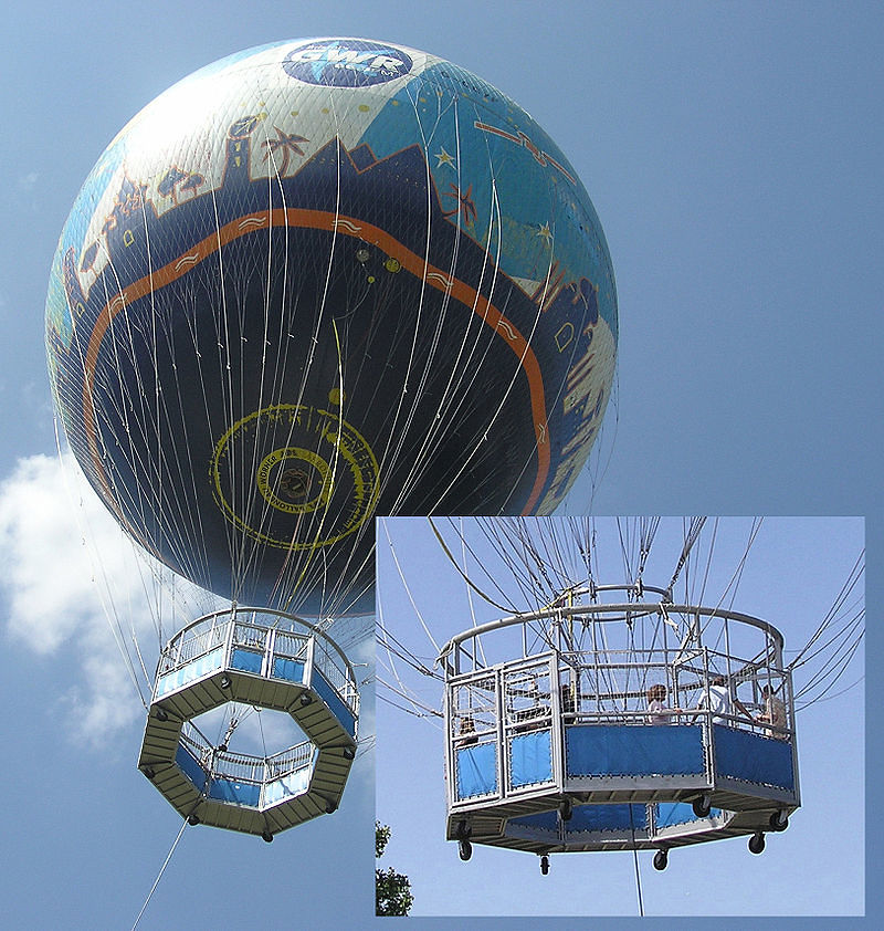 Una mongolfiera panoramica in viale Buoncammino: la proposta al Comune