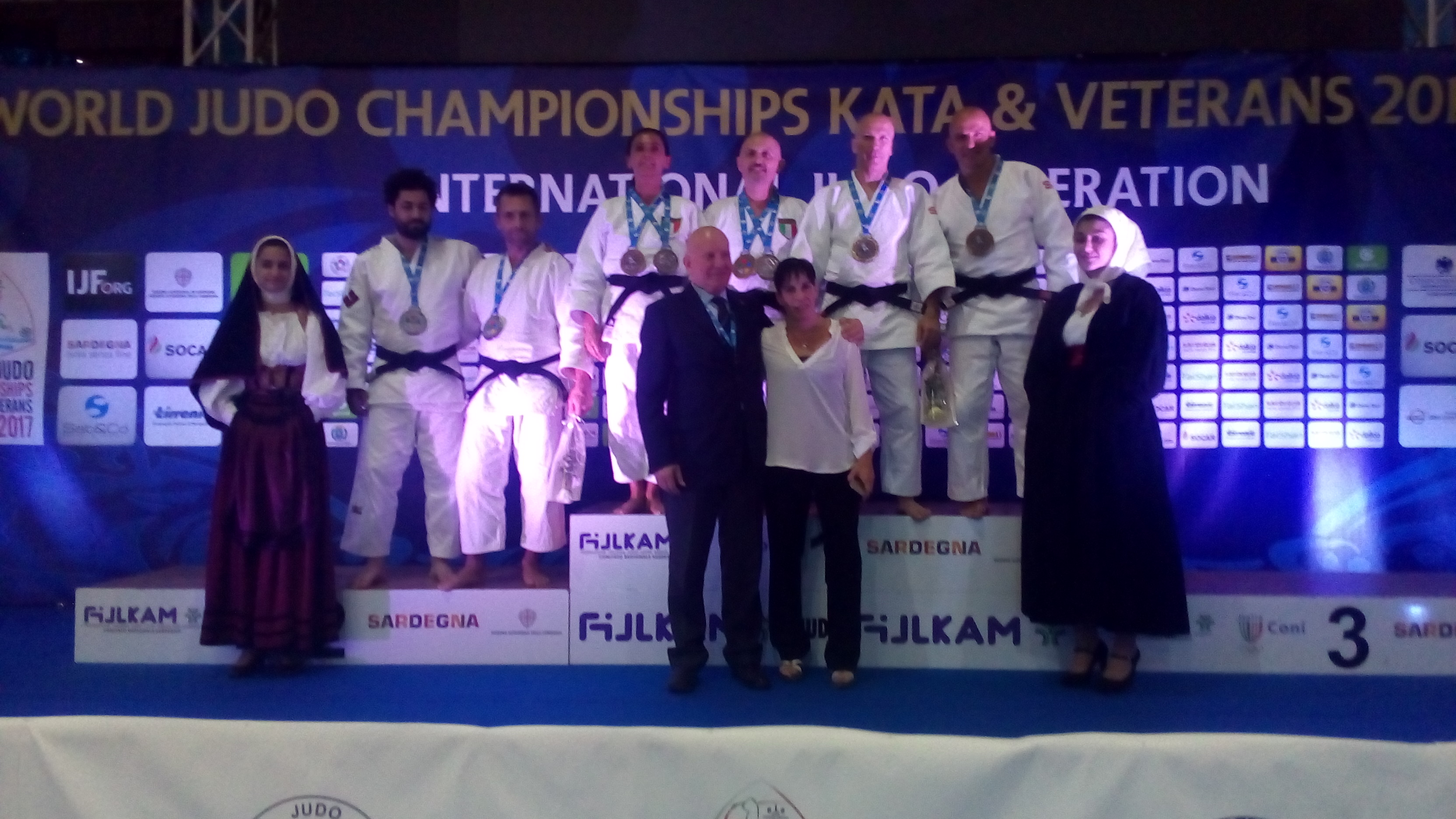 Mondiale kata Olbia 2017, ancora tre medaglie per l’Italia del Judo