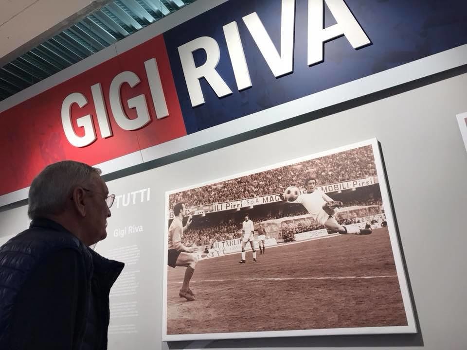 Sardegna Arena, Gigi Riva in visita al nuovo museo del Cagliari
