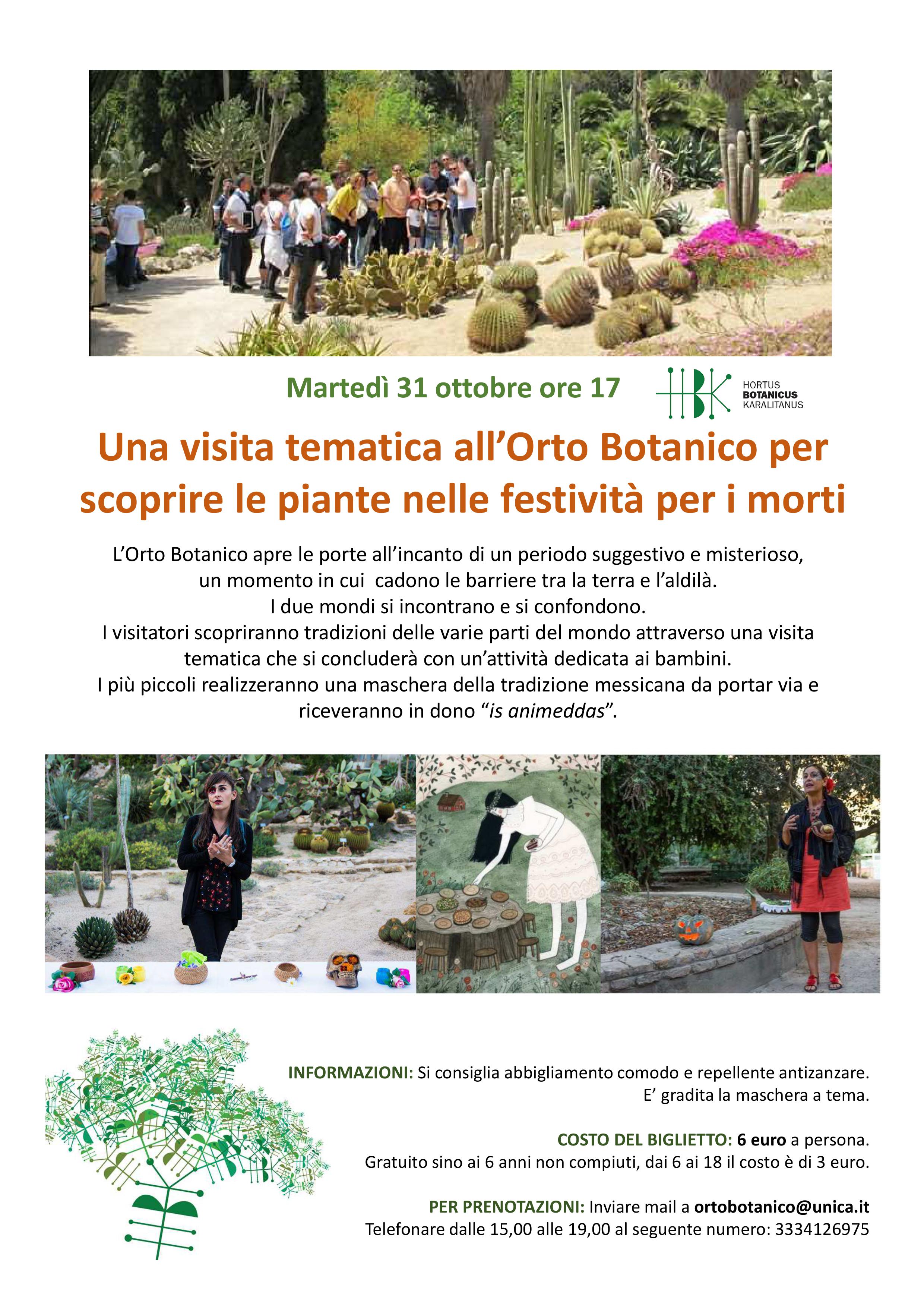 Is animeddas all’orto botanico per scoprire le piante tipiche delle festività dei morti