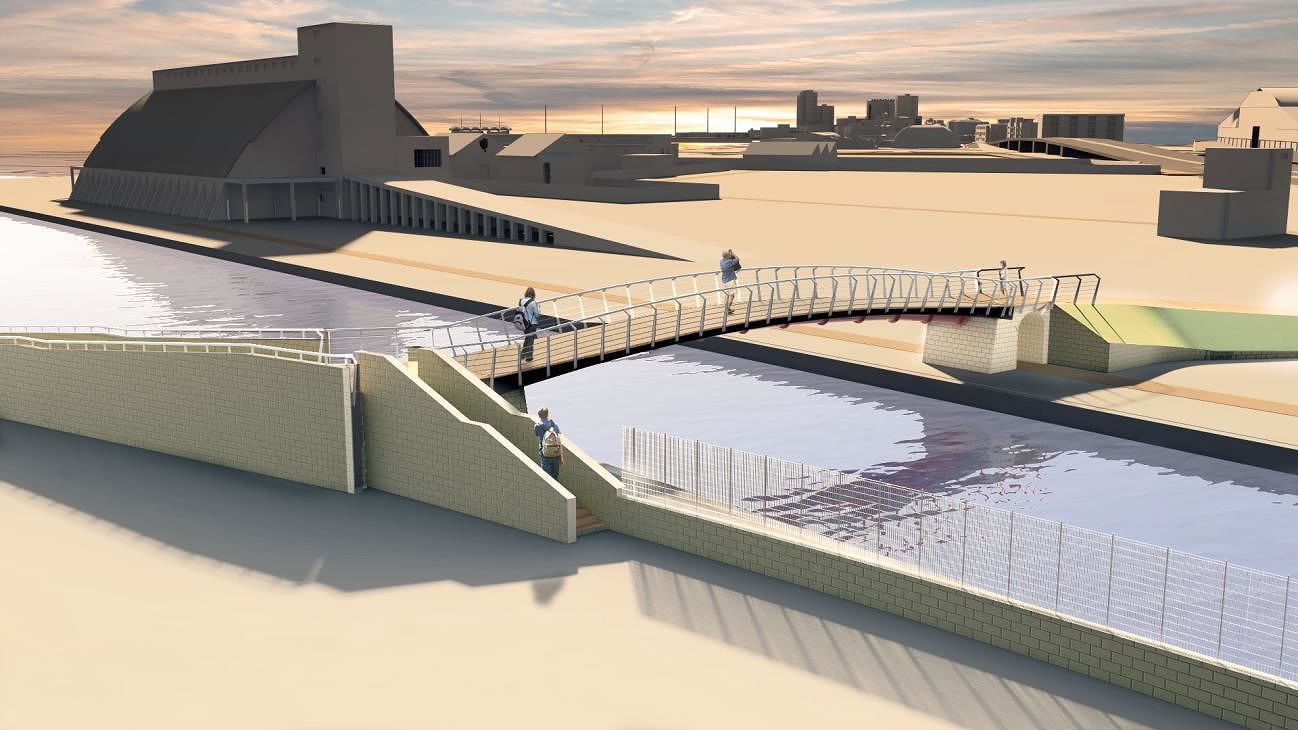 Padiglione Nervi e Sant’Elia più vicini, ok al ponte sul canale