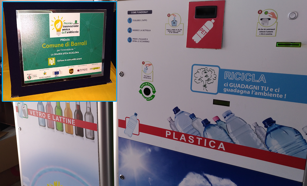 Barrali, arriva un altro premio nazionale per la raccolta a punti dei rifiuti