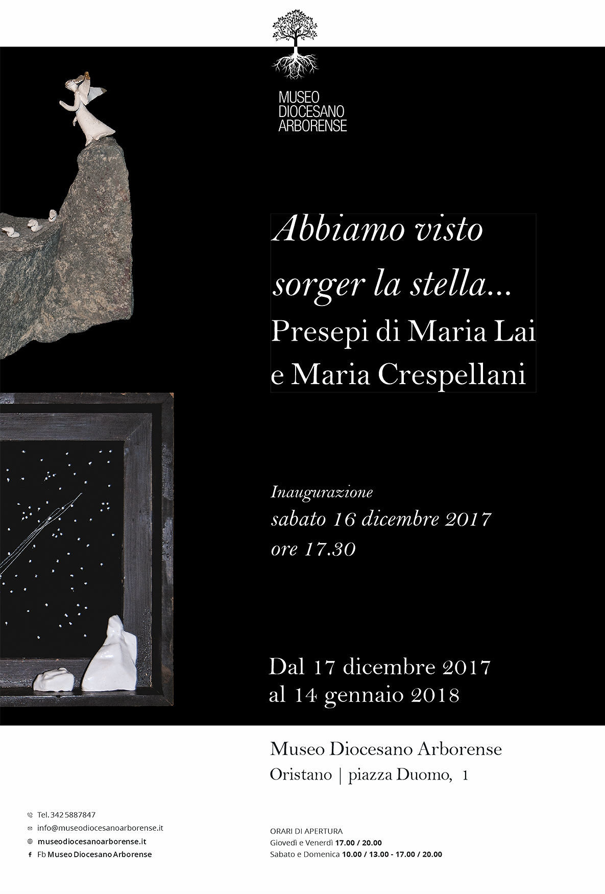 “Abbiamo visto sorger la stella”, presepi di Maria Lai e Maria Crespellani