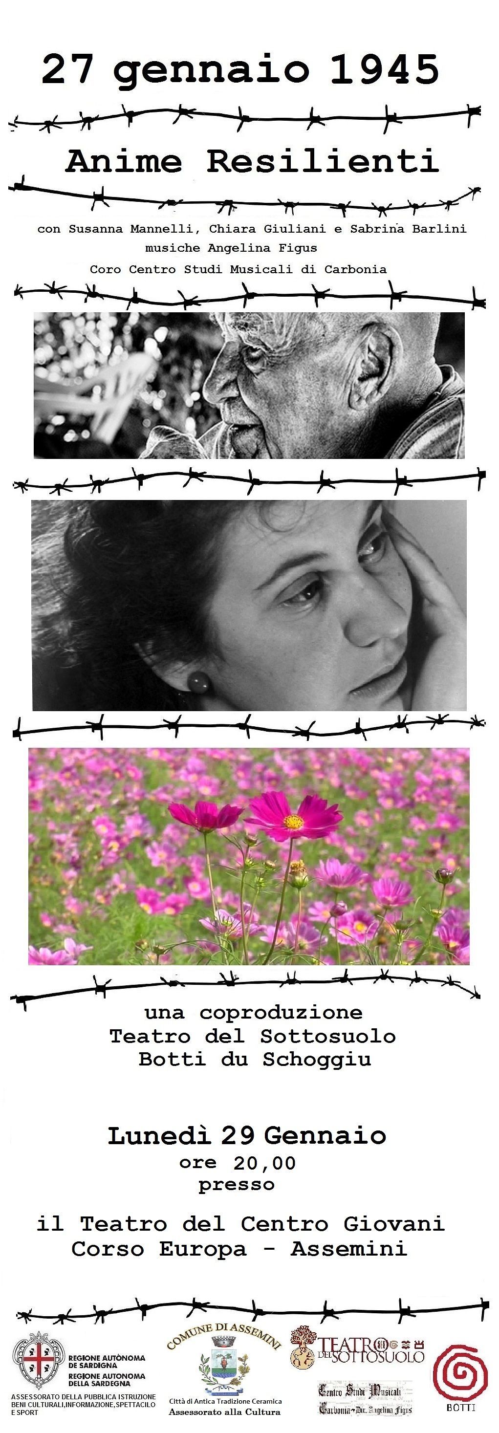 Assemini ricorda la Giornata della memoria con le “Anime resilienti”