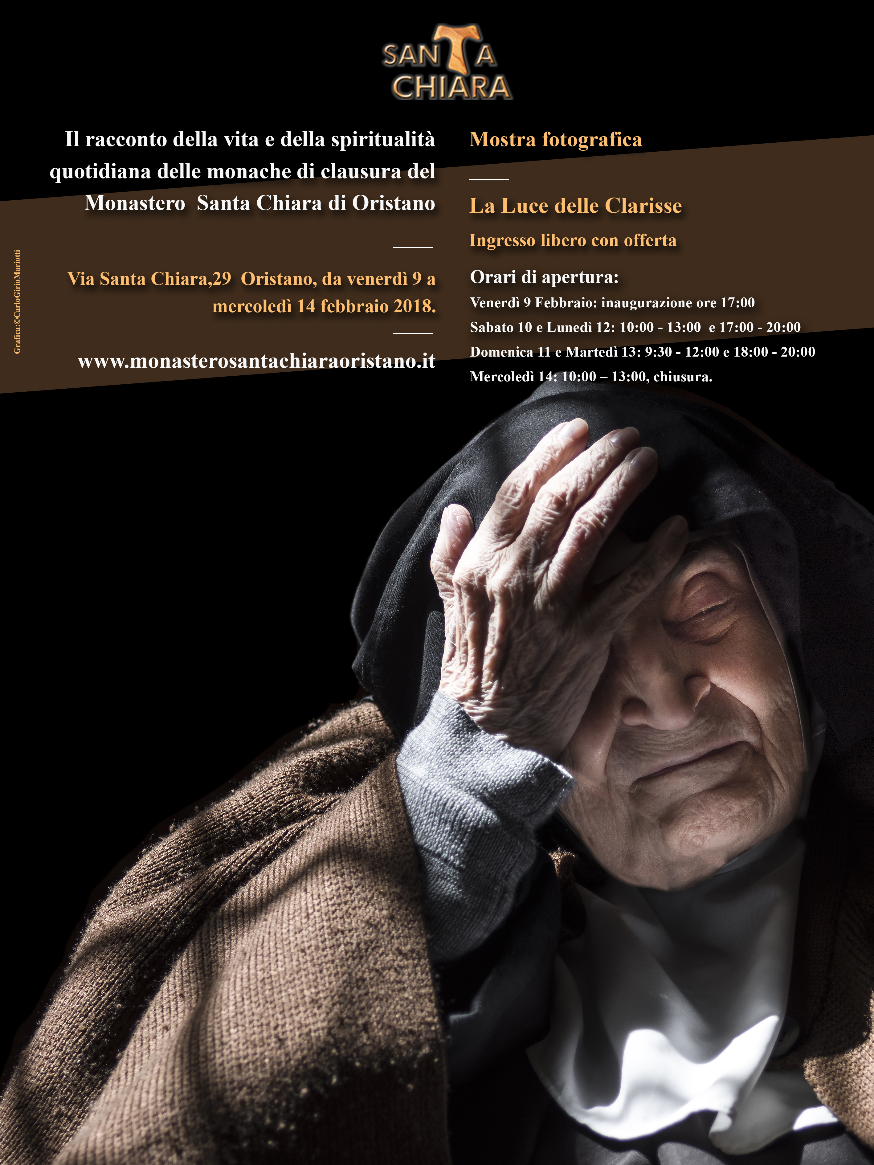 Oristano, mostra fotografica “La Luce delle Clarisse”