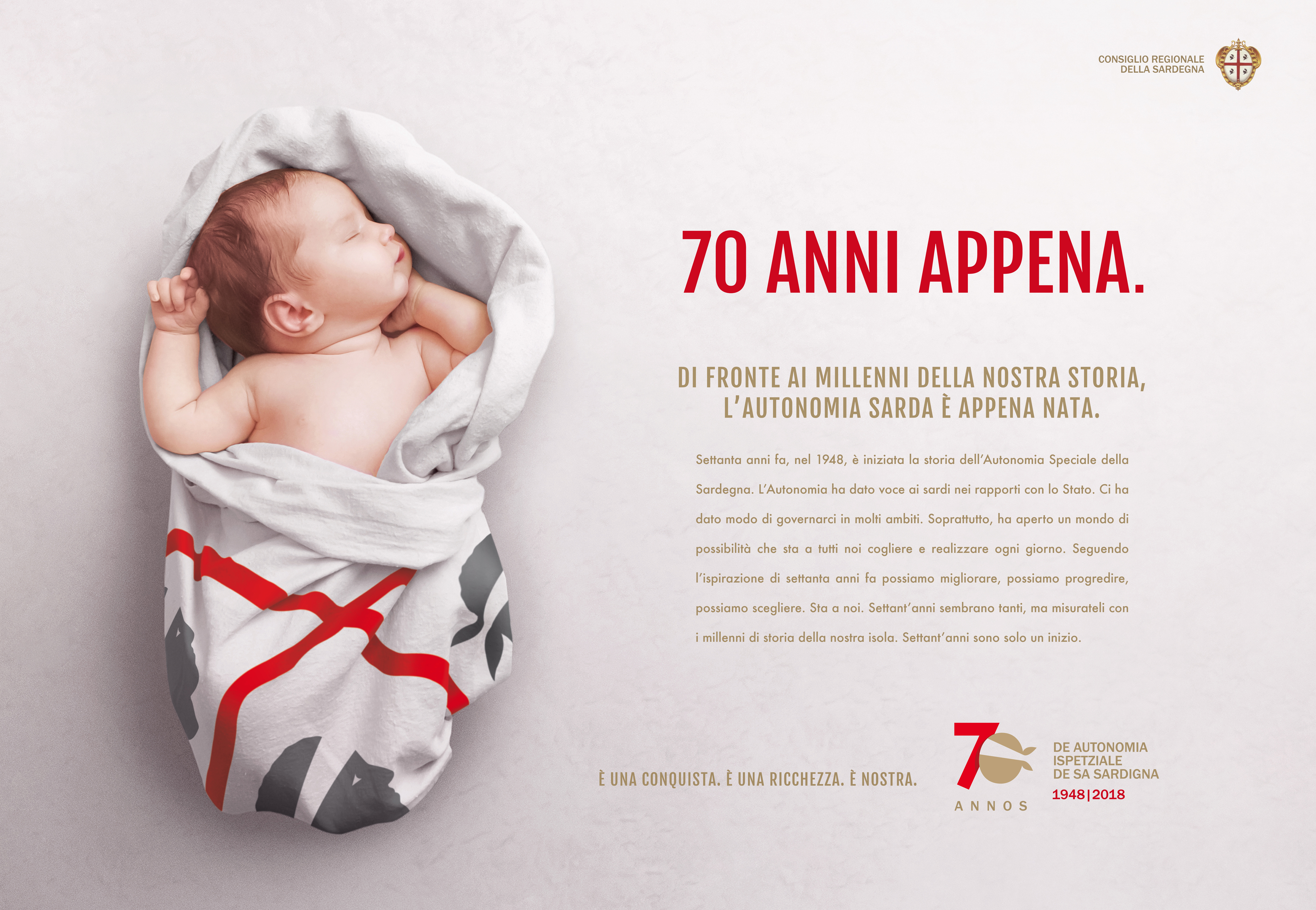 Per il 70° anniversario dello Statuto sardo un logo ad hoc