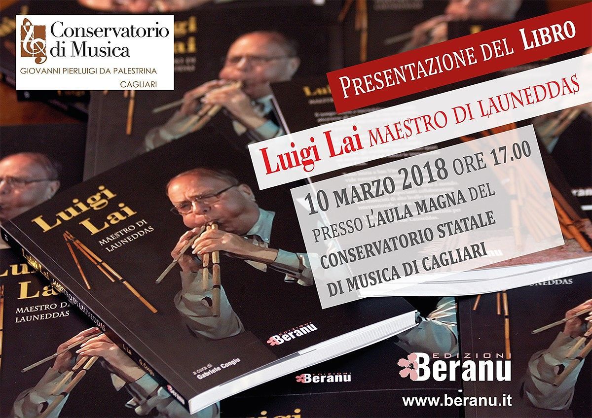 Cagliari, il Maestro di Launeddas Luigi Lai presenta la sua autobiografia al Conservatorio