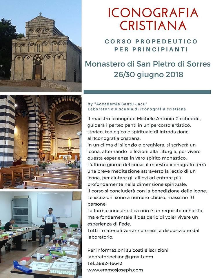 Corso residenziale di Iconografia Cristiana a San Pietro di Sorres