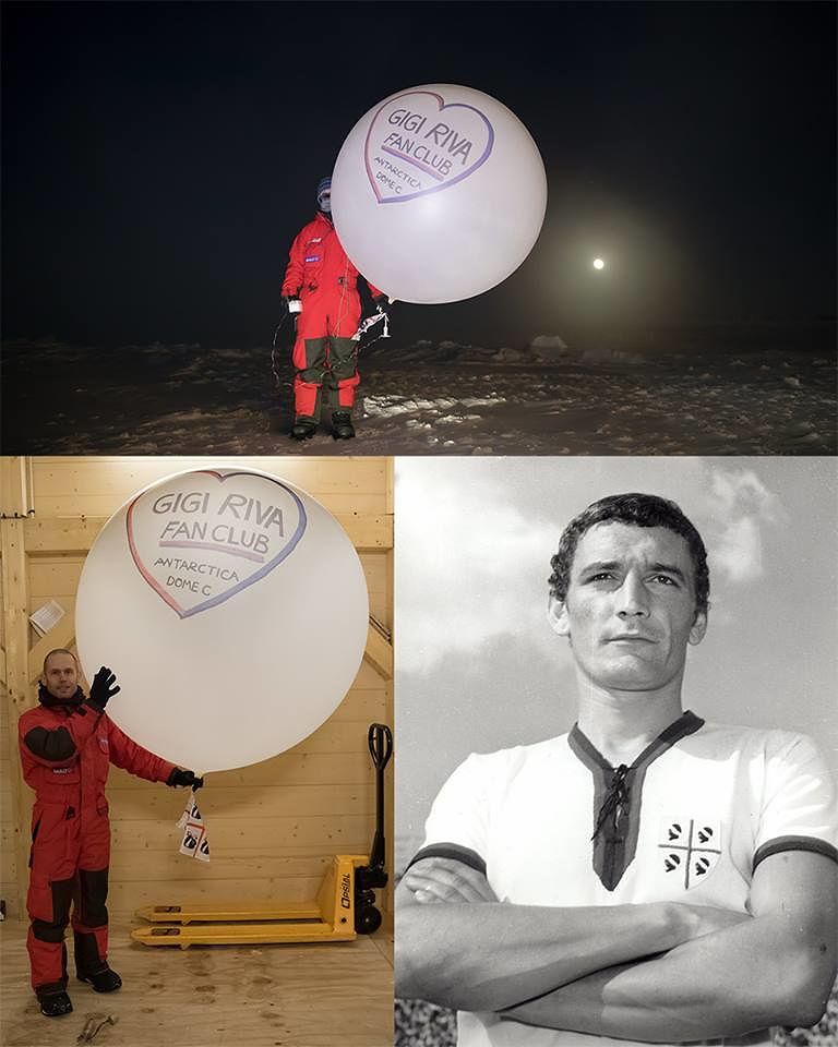 Rombo di Tuono al Polo Sud: nasce il Gigi Riva fan club Antartide