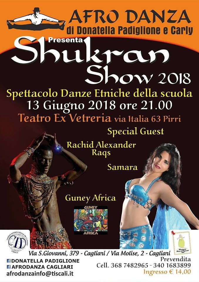 Al Teatro la Vetreria di Pirri arriva lo spettacolo di danze etniche Shukran Show