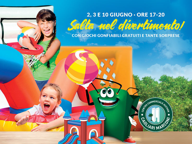 Tanto divertimento per i più piccoli al Centro Commerciale Auchan Cagliari Marconi