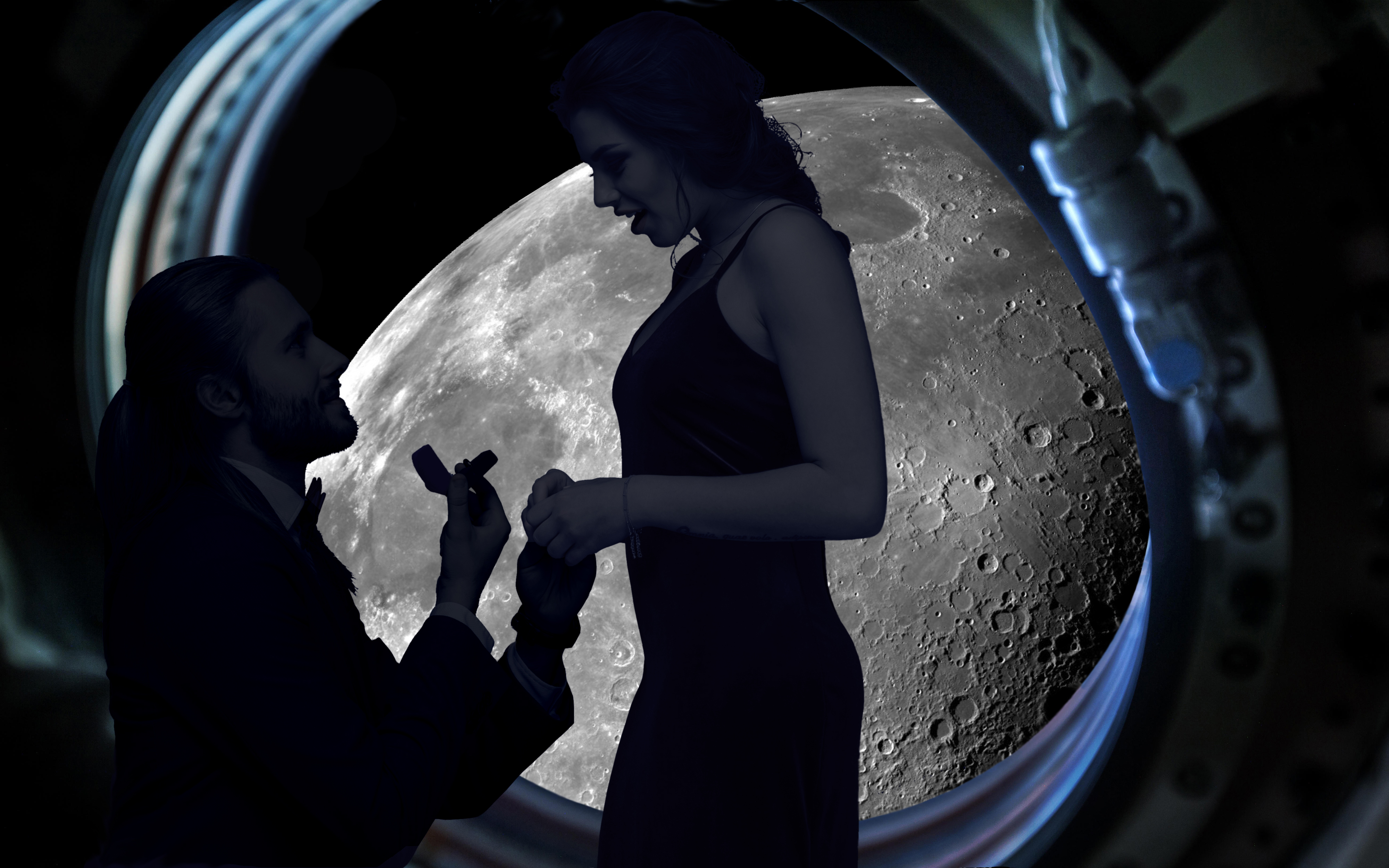 Proposta di matrimonio intorno alla Luna per 125 milioni di euro