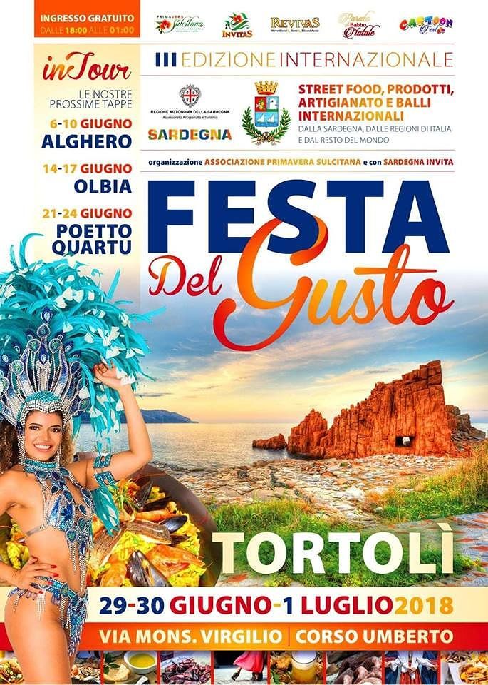 La “Festa del gusto” sbarca a Tortolì: un weekend di sapori e divertimento 
