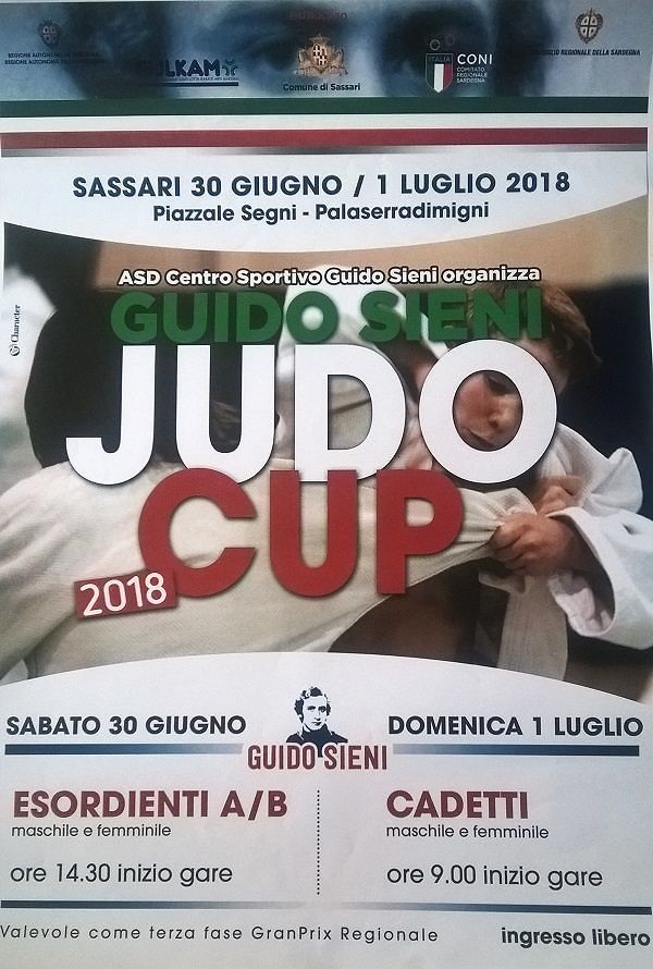 Veste internazionale per la “Guido Sieni Judo Cup” 2018