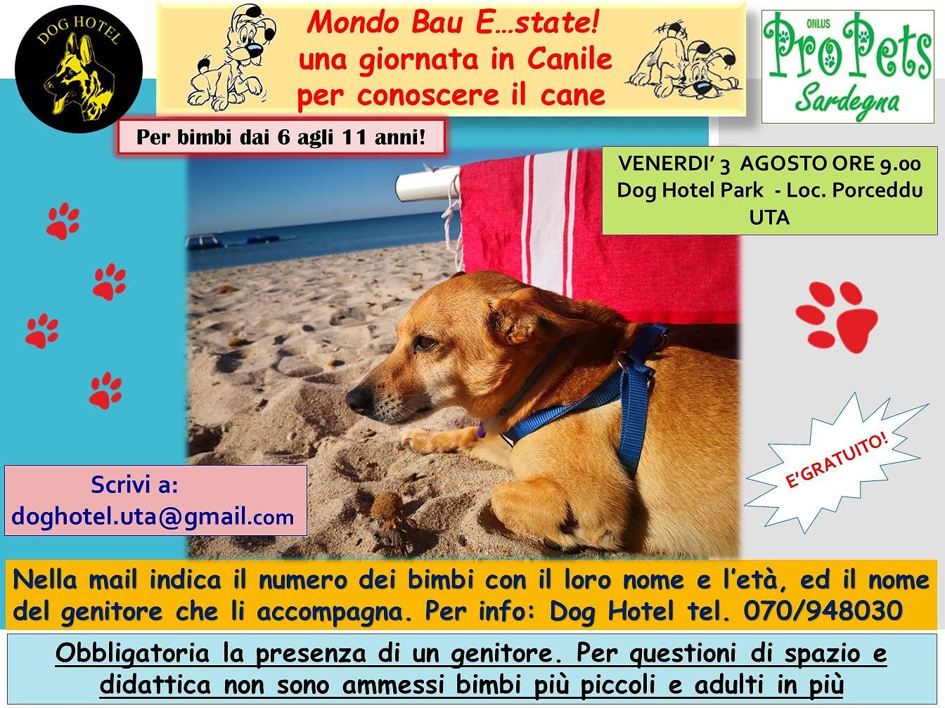 Mondo Bau, a Uta un progetto per far conoscere i cani ai più piccoli