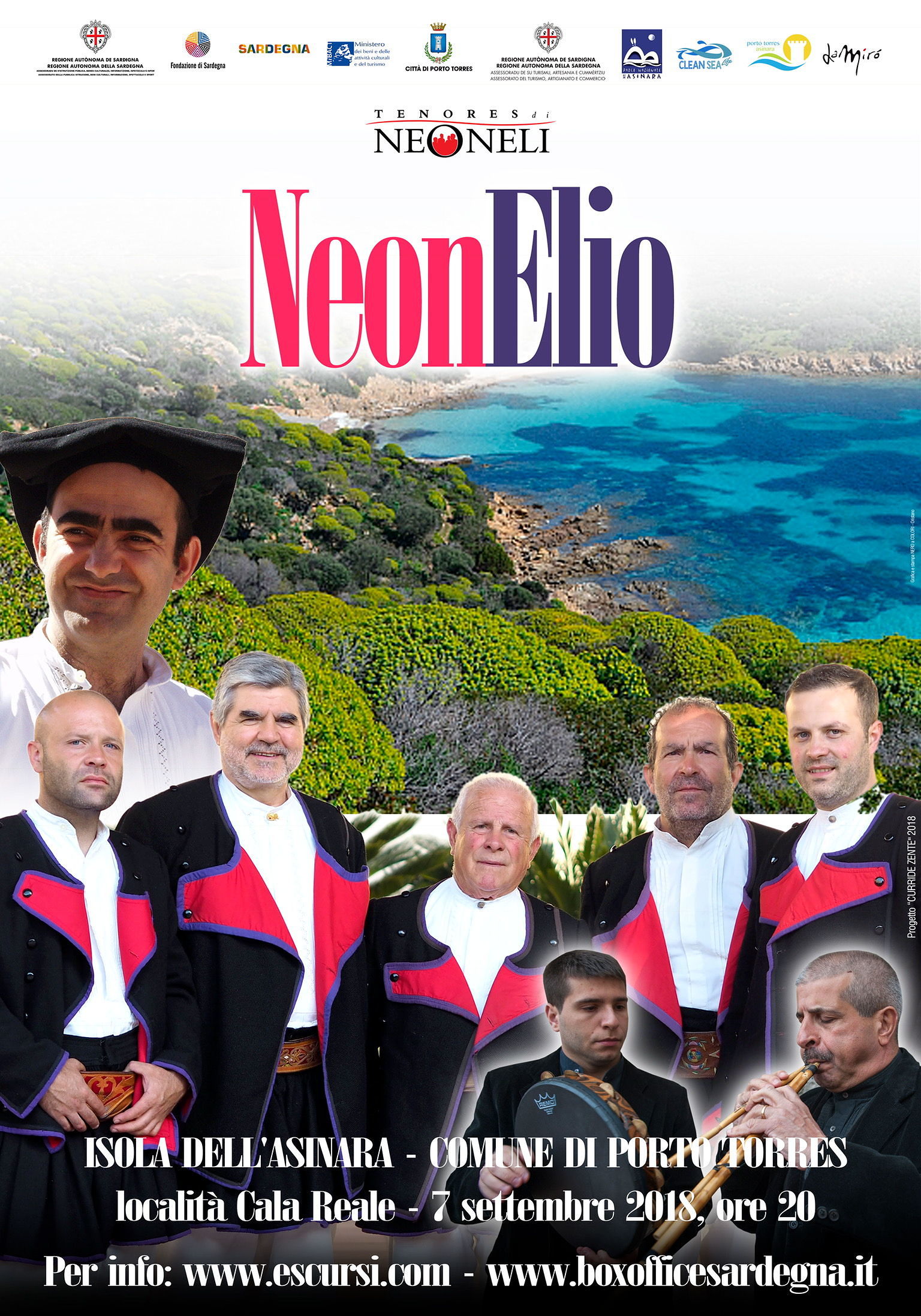 Elio e i Tenores di Neoneli il 7 settembre all’Asinara
