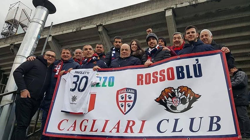 Il Cagliari Club “Abruzzo Rossoblù” dedicato a Daniele Conti: “Noi, 30mila km macinati in 5 anni per amore della maglia”