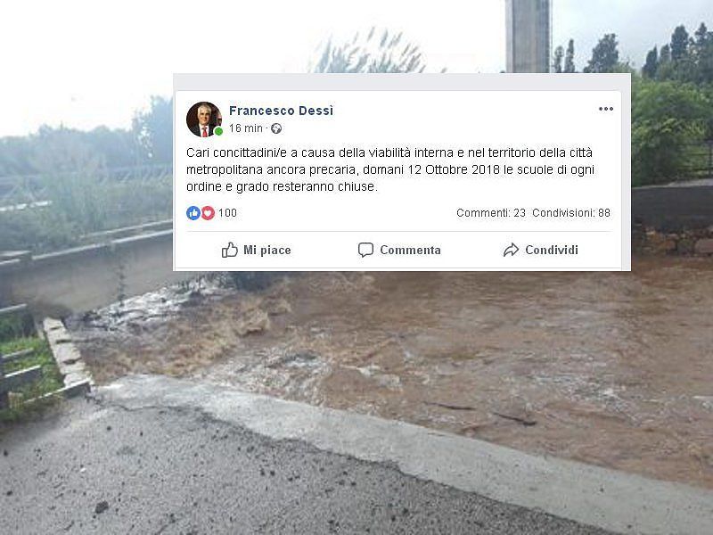 Capoterra, l’emergenza non è finita: “Scuole chiuse anche venerdì 12 ottobre”