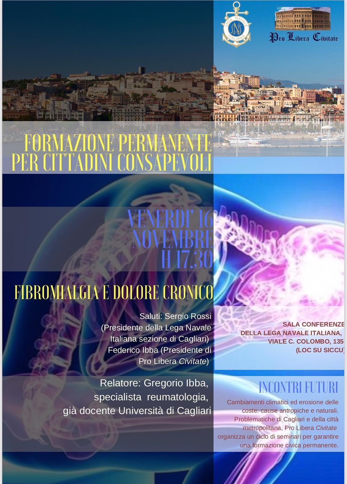 A Cagliari una conferenza su fibromialgia e dolore cronico