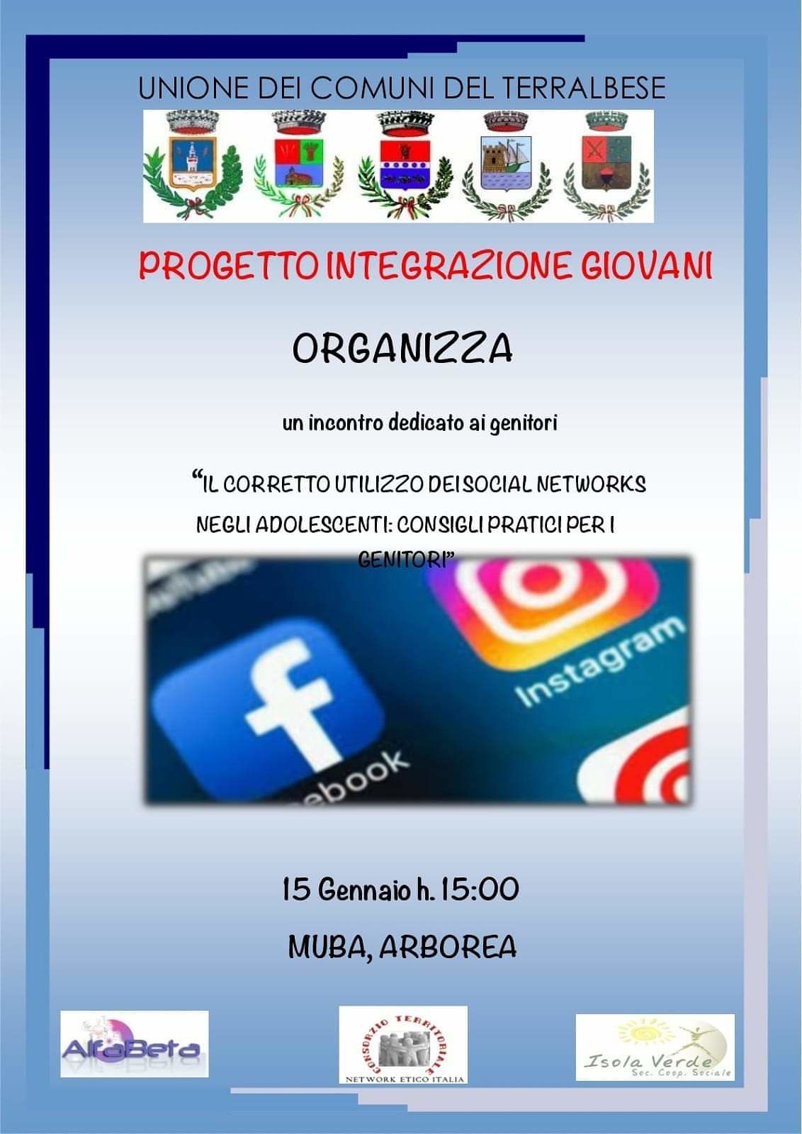 Arborea, incontro con i genitori per un corretto uso dei social negli adolescenti