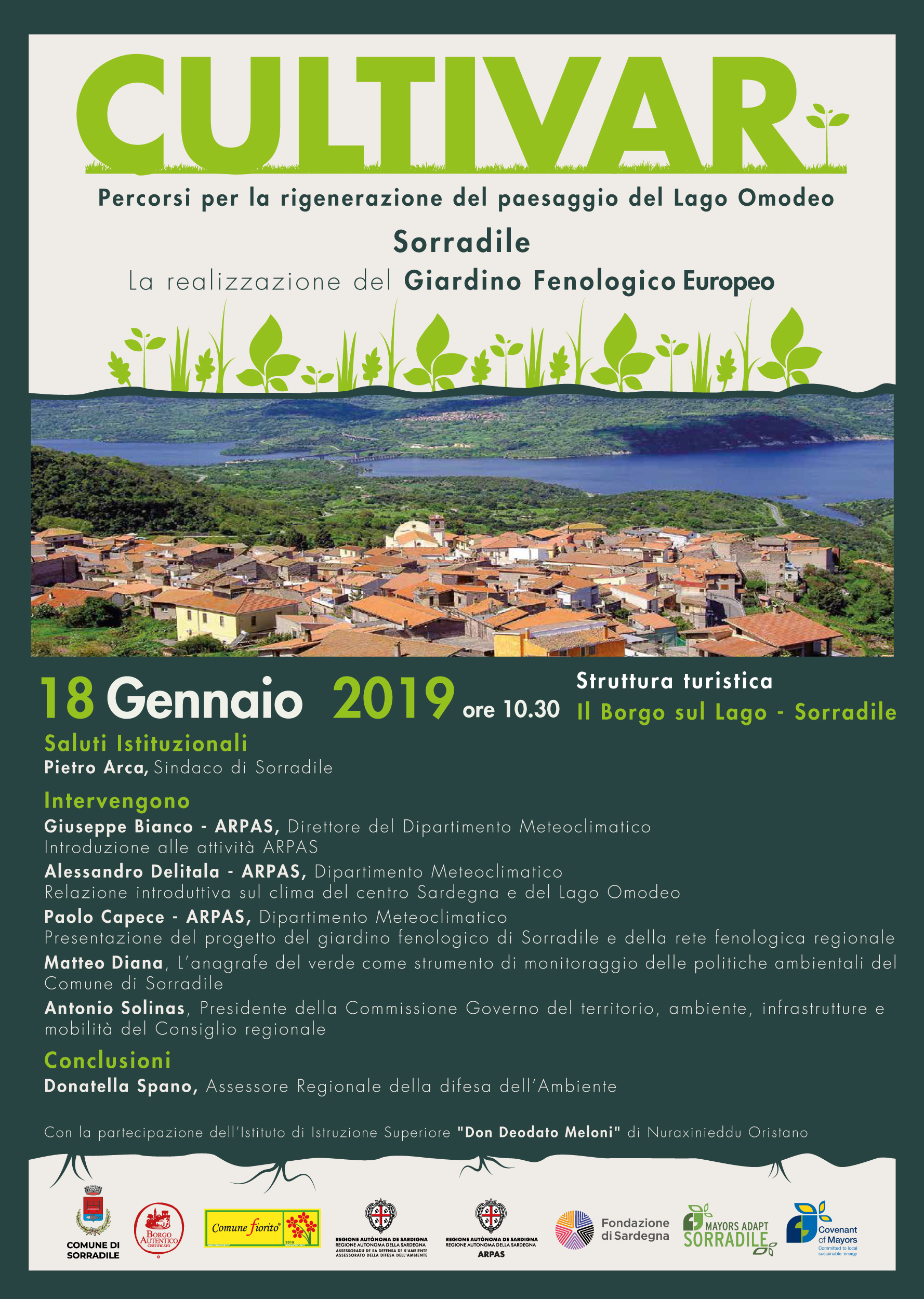 Percorsi per la rigenerazione del paesaggio del Lago Omodeo: la realizzazione del Giardino Fenologico Europeo