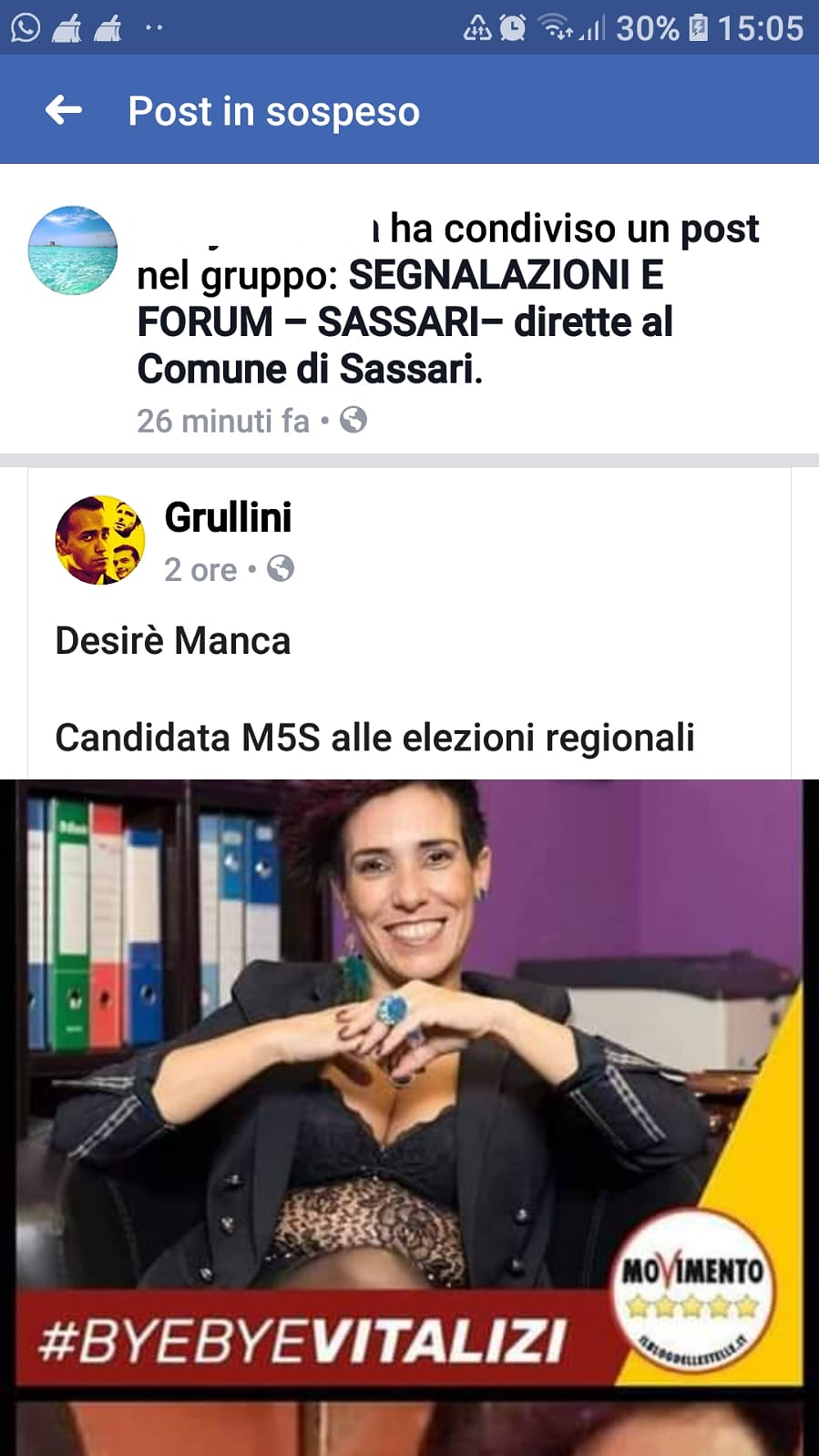 Sassari, insulti alla portavoce M5S: “Inammissibili attacchi alla mia persona come donna e come madre”