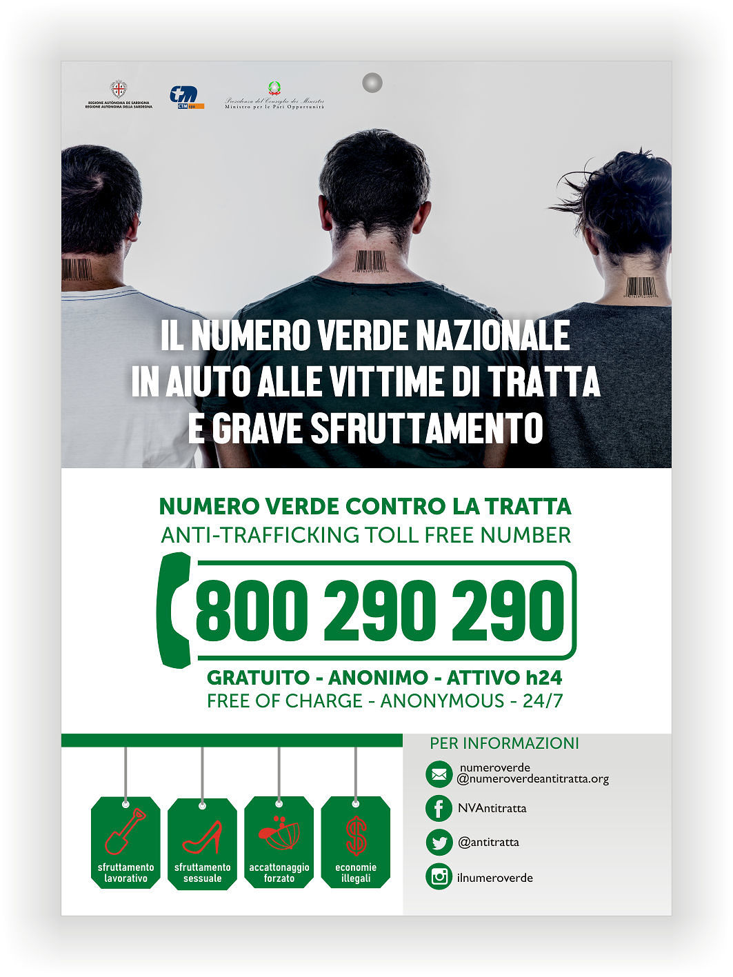 Lotta alla tratta di esseri umani, Regione e Ctm promuovono una campagna di sensibilizzazione