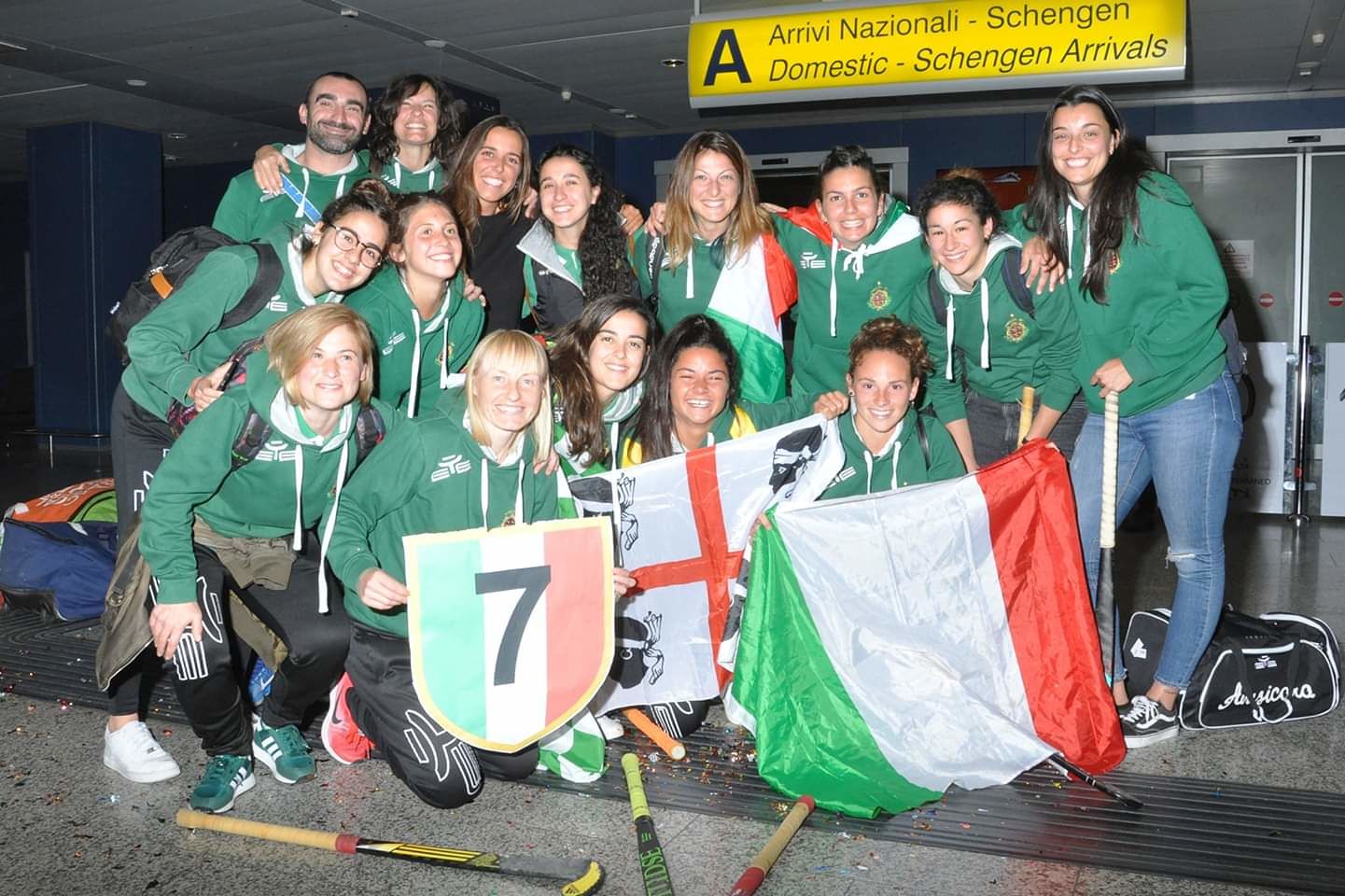 Hockey su prato, la squadra femminile dell’Amsicora è Campione d’Italia