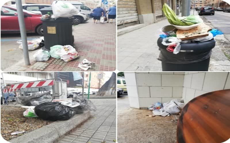 Cagliari, ritiro rifiuti ko a San Benedetto: strade trasformate in discariche dopo il weekend