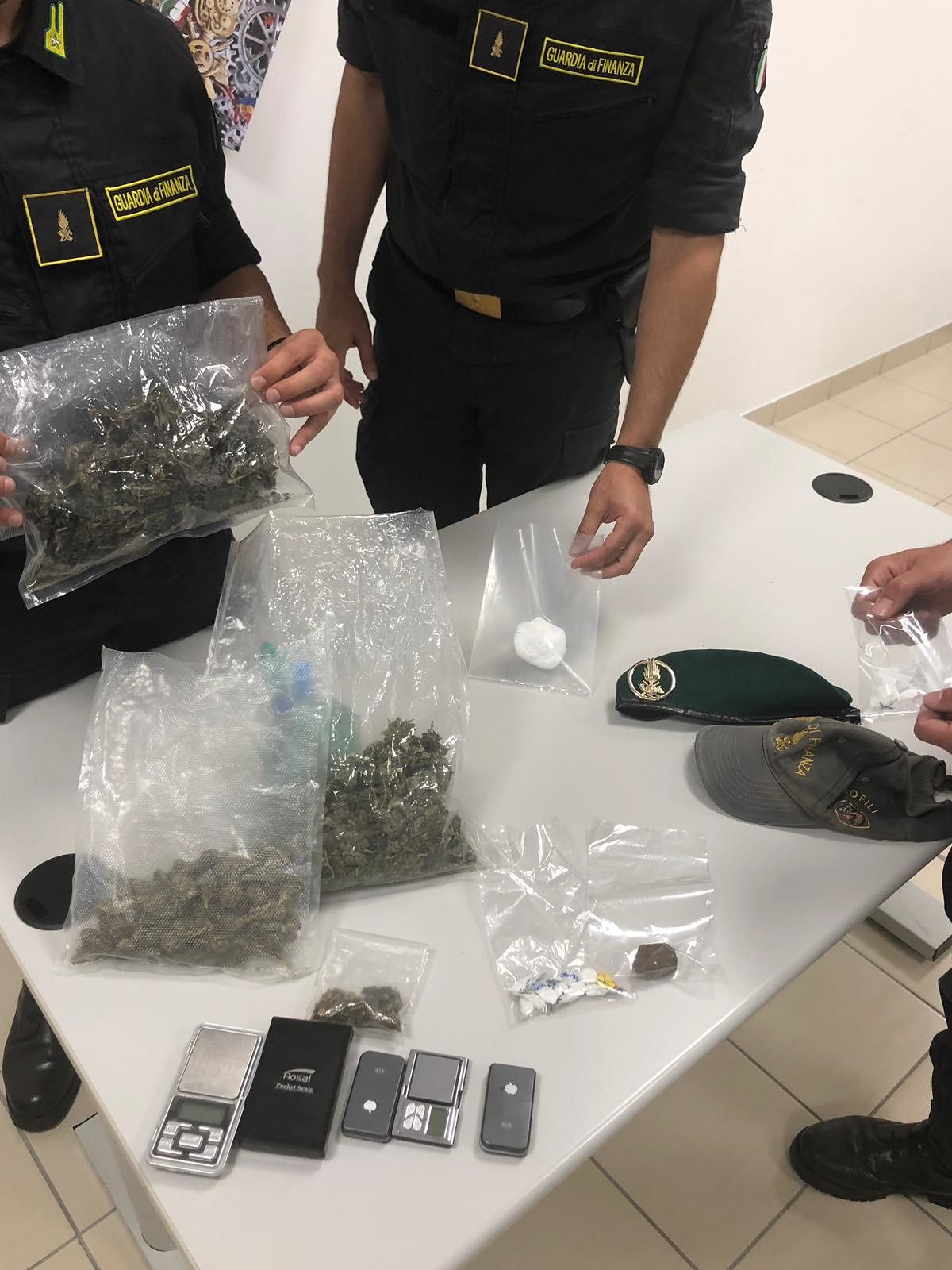 Il labrador Semya scova marijuana, hashish e cocaina in casa: 20enne in manette a Olbia