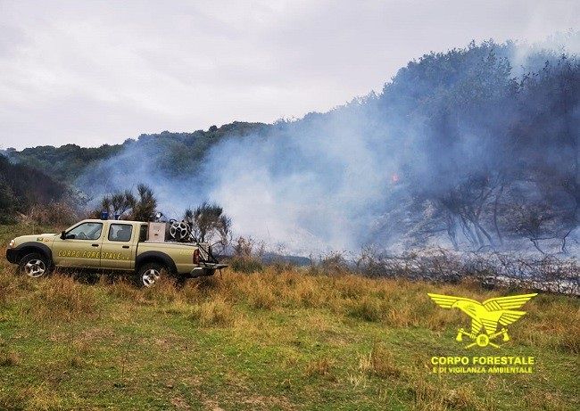 Bosa, il fuoco non si ferma: distrutti ettari di sughereta e pascoli