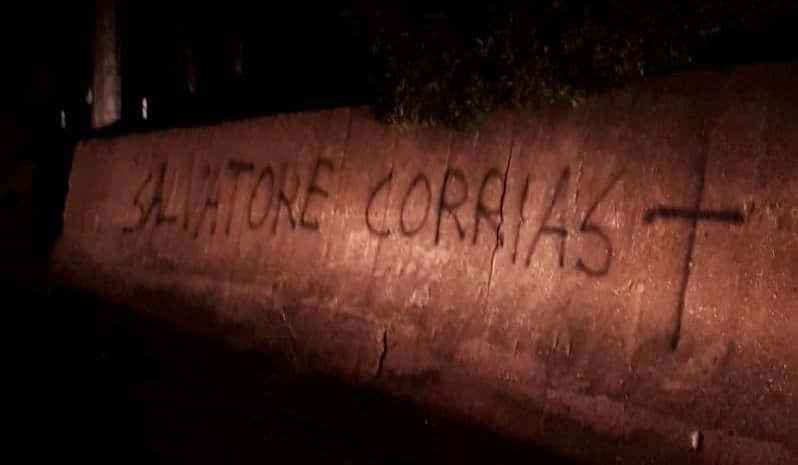 Scritte intimidatorie contro il Sindaco di Baunei Salvatore Corrias