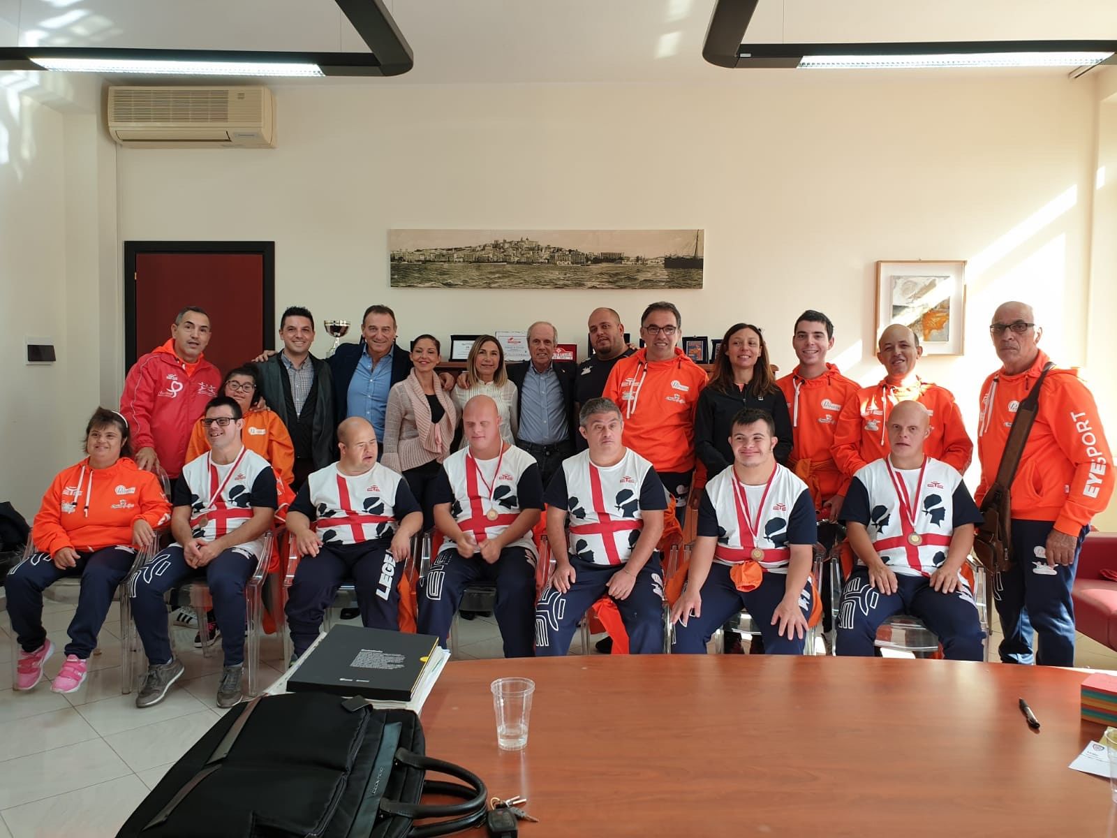 Piccoli grandi campioni di vita e di sport a Cagliari: gli atleti dell’Olimpia Onlus ricevuti in Comune