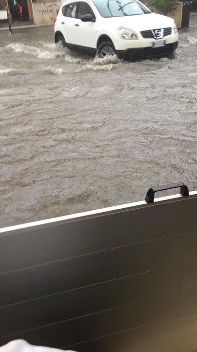 Pioggia battente su Pirri: “come Venezia” ancora una volta invasa dall’acqua