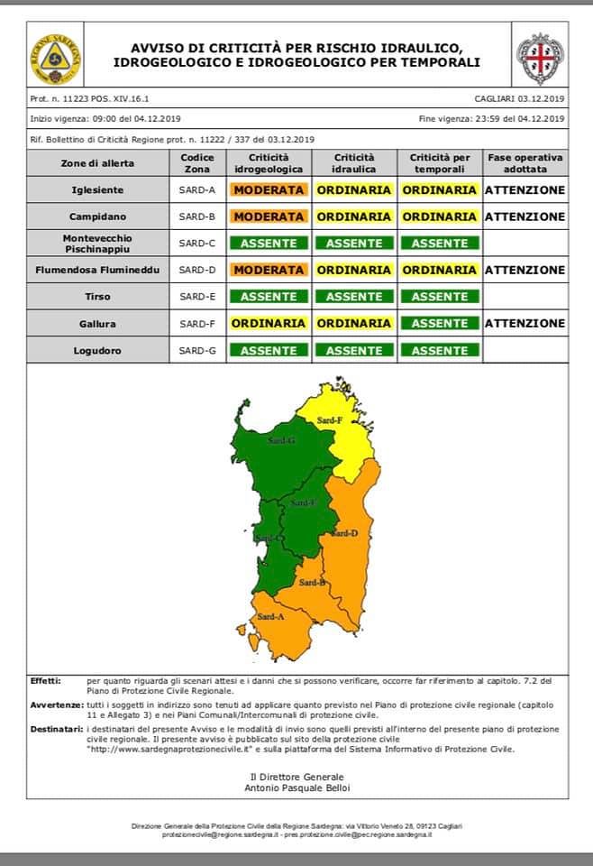 Attenzione, scatta l’allerta arancione per mercoledì nel Sud Sardegna: “Ciclone in arrivo dal Marocco”