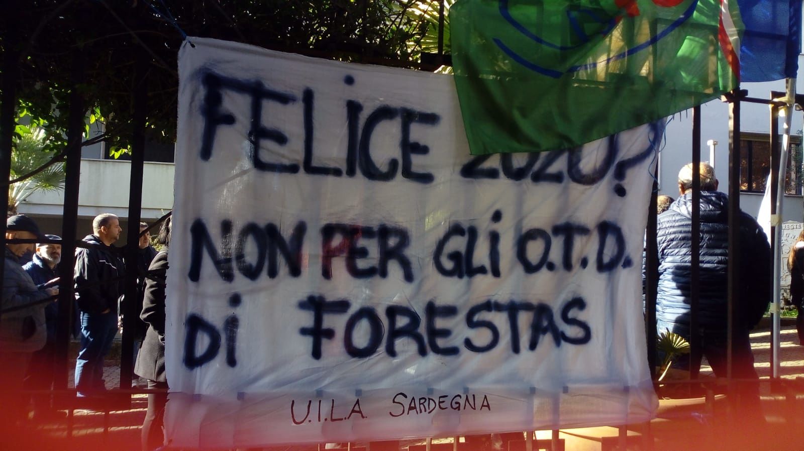 Vertenza Forestas, sit-in dei lavoratori a Cagliari: “Dal primo febbraio vogliamo lavoro e certezze”