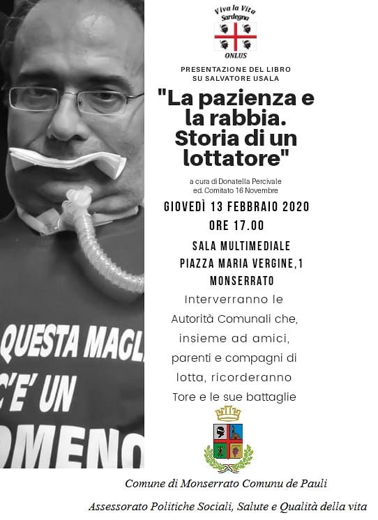 Monserrato, la presentazione del libro su Salvatore Usala “La pazienza e la rabbia. Storia di un lottatore”