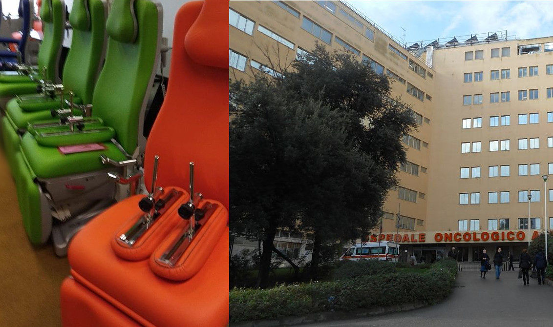 Cagliari, nuove poltrone per la chemio all’Oncologico: “Pazienti più comodi grazie alla generosità dei sardi”