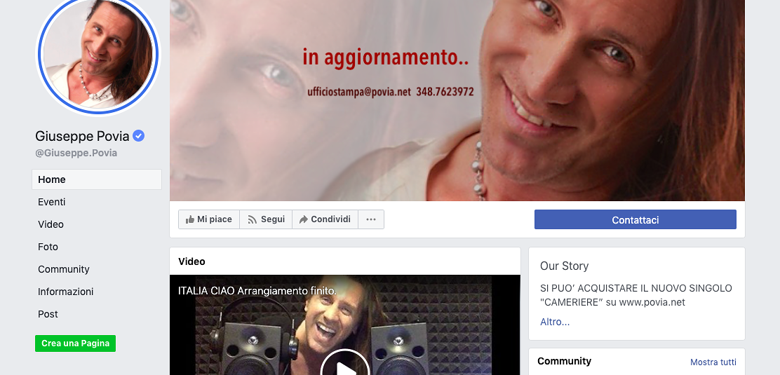 Truffe online, anche il cantante Povia nel mirino: l’allerta della Polizia Postale