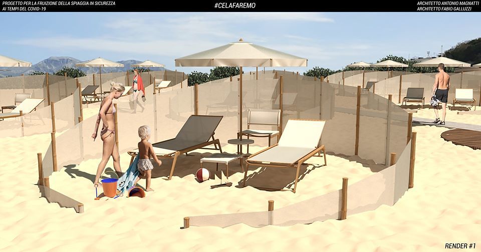 Estate 2020, fioccano le idee: tutti al mare distanziati con il cerchio di bambù?