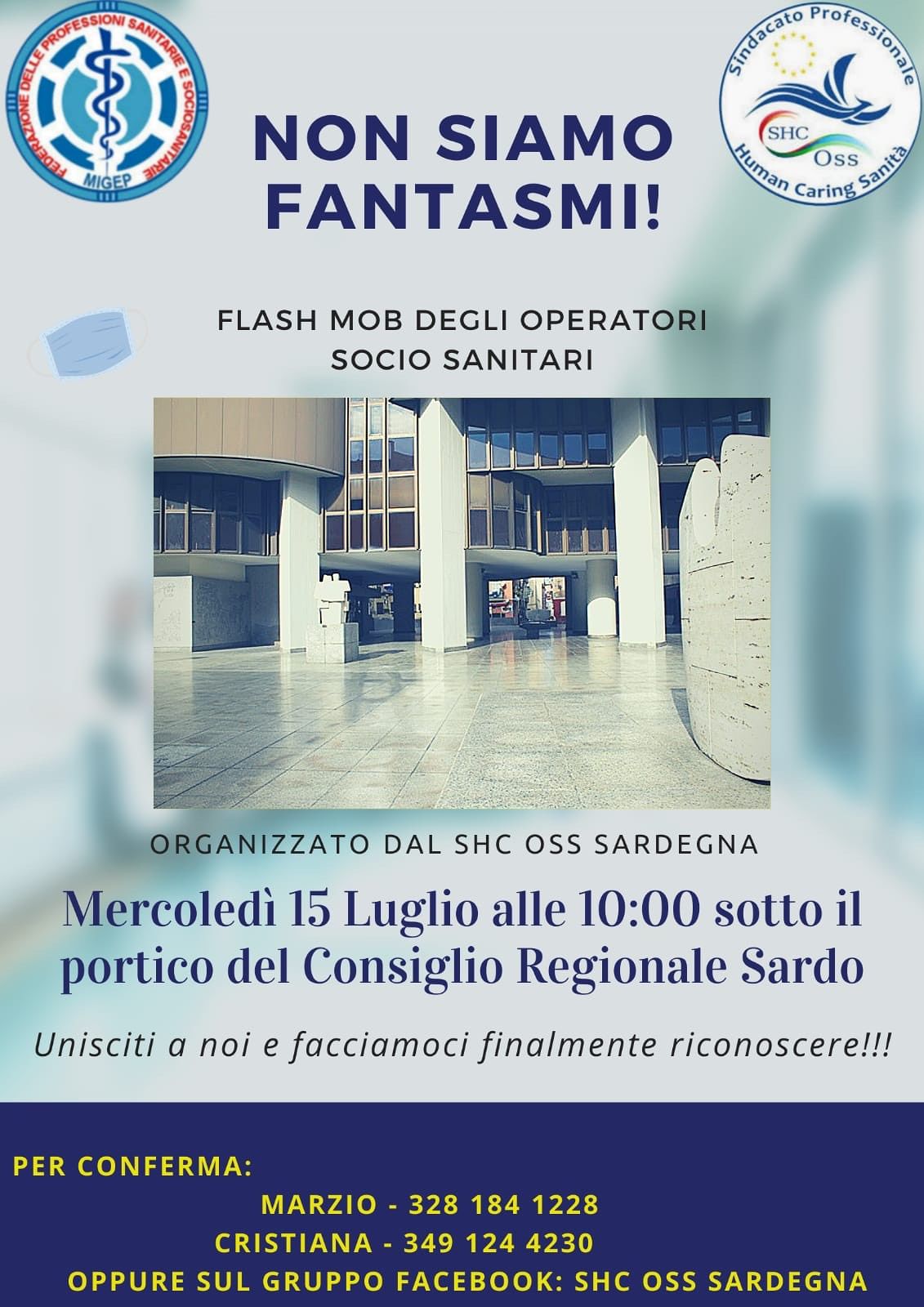 “Non siamo fantasmi”, Oss sardi sul piede di guerra: flash mob di protesta a Cagliari