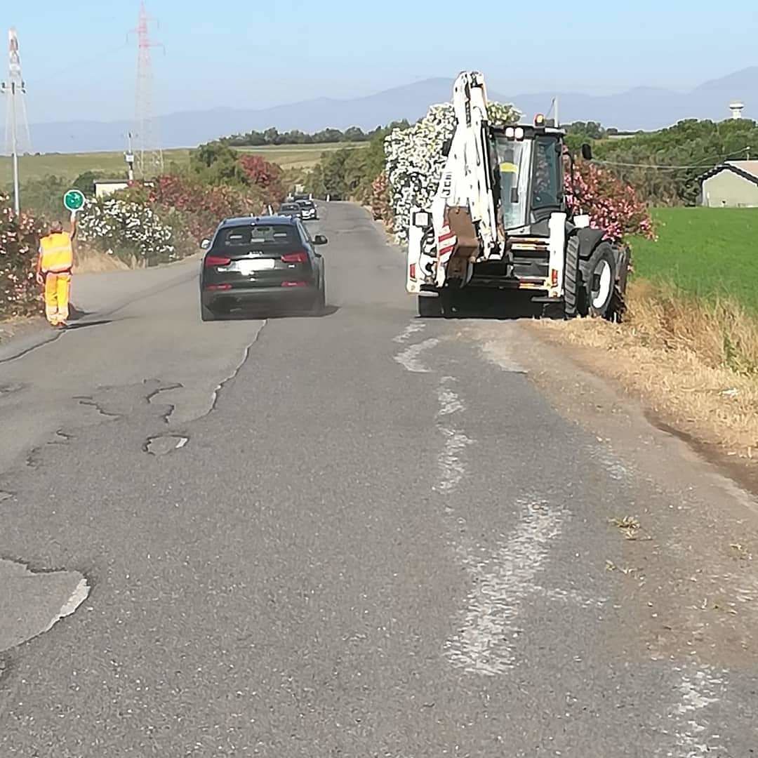 Proseguono i lavori per la messa in sicurezza della Sp 54 tra Serramanna e Nuraminis