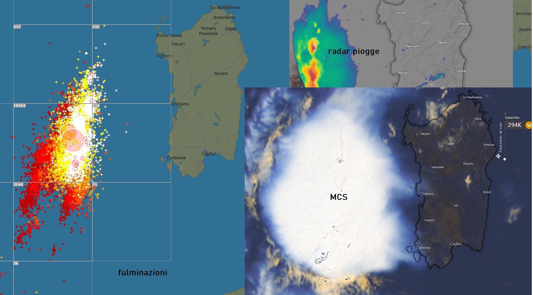 Sardegna, incognita meteo nelle prossime ore: “Ecco la mega multicella con 20mila fulmini che ha sfiorato l’Isola”