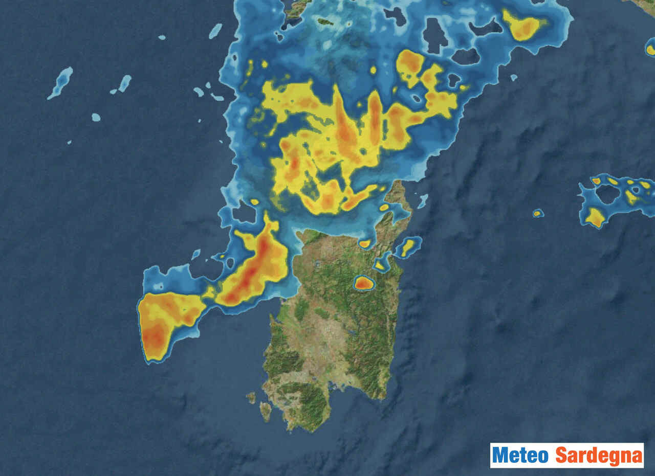 Sardegna martellata dal maltempo, piogge e temporali soprattutto al Centro Nord