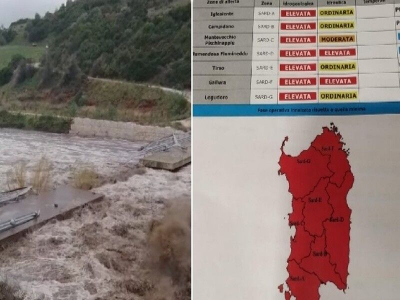 Maltempo devastante, distruzione e morti: allerta rossa su tutta la Sardegna