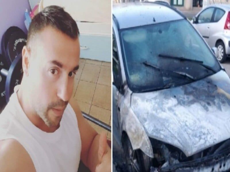 Quartucciu, bruciata l’auto del personal trainer Alessandro Loddo: “Mi serviva per lavorare, aiutatemi”