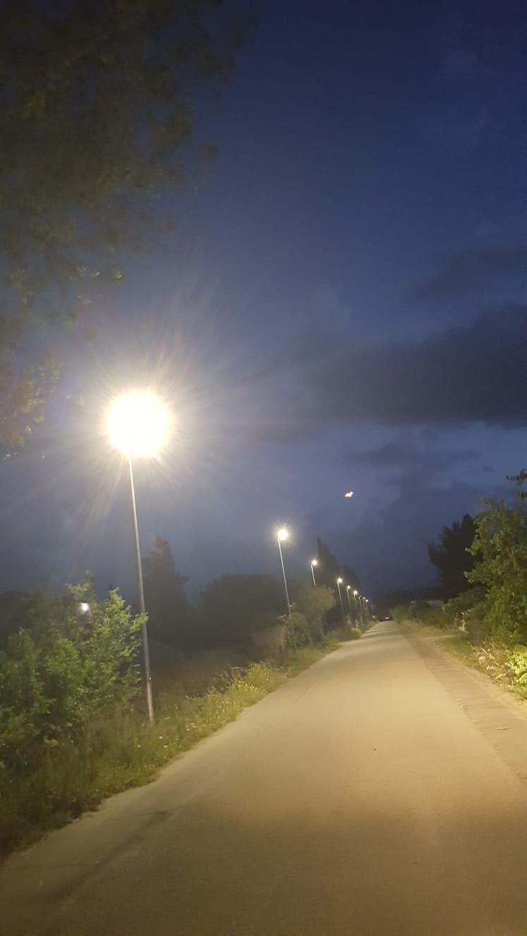 Nuova illuminazione in via Ponte a Uta