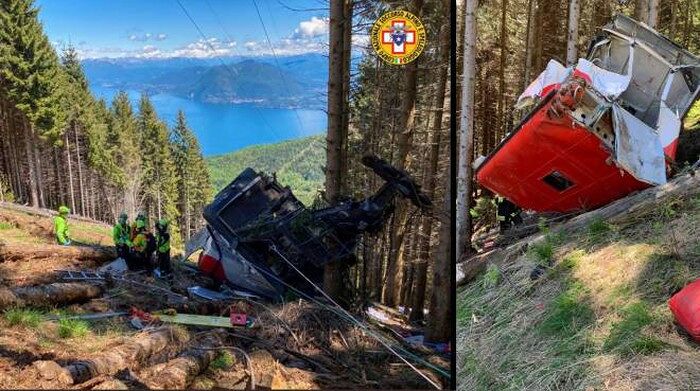 Crolla di schianto nel bosco  la funivia a Verbania: almeno 13 morti, due bambini gravi