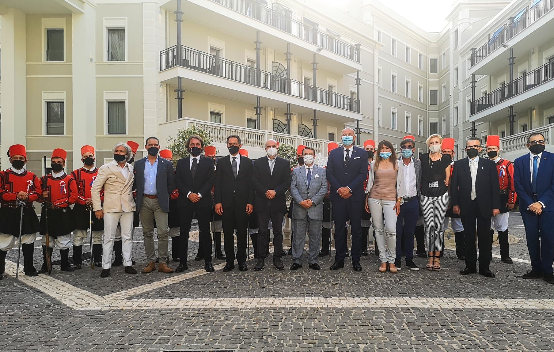 Picchetto d’onore dei Miliziani di Sant’Efisio per la delegazione del Principato di Monaco