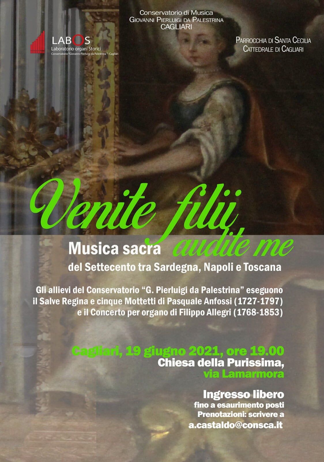 Cagliari, concerto di musica sacra: “Venite filii, audite me”